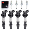 Suzuki GSX-R750 K8 / K9 / L0 4x Ignition Coils Iridium Spark Plugs (2008–2013)