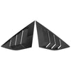 Ford Focus (2012-2018) Gloss Black Auto Rear Side Window Louvers Covers
