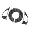 Fiat 500 Carbon Fiber Steering Wheel Button Frame Cover (2012-2015)