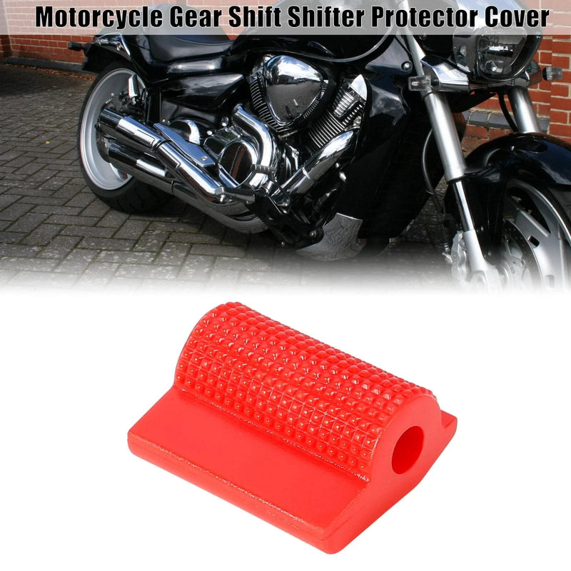 Motorcycle Universal Red Gear Shift Shifter Boot Protector Cover Anti Slip