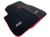 BMW 5 Series F07 GT Premium Black Red Round Floor Mats (2010-2017)