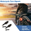 Motorcycle Turn Signal Assembly LED Motorcycle Blinker Yellow Black