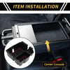 Jeep Wrangler JL JLU (2018-2022) Black Red Center Console Organizer Tray