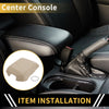 Ford F-150 (2015-2020) - Beige Microfiber Leather Console Lid Armrest Cover