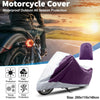 Motorbike Universal Waterproof Purple / Silver Tone XXXL Motorcycle Cover