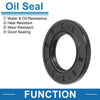 Make Model Oil Seal 25x45x5mm Black 5 x