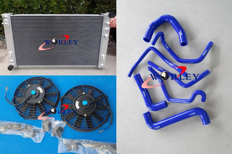 Holden Commodore V8 GEN3 VT VX VU HSV LS1 Radiator & Fans Black Hose (1997-2006)