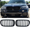 BMW X5 X6 F15 F16 Gloss Black Front Kidney Grille (2014-2018)
