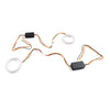 Car Headlight Retrofit 100MM White Amber Switchback LED Halo Rings