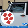 Jeep Wrangler JL (2018-2022) - ABS Red 5 Pcs Door Bowl Cover Trim