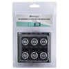 Marine Switch Panel Push Button 6 Gang Splashproof S/S with LED Indicators