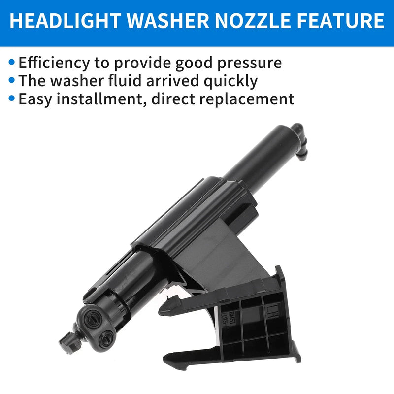 Ford Focus Front Driver Side Headlight Washer Nozzle (2012-2018)