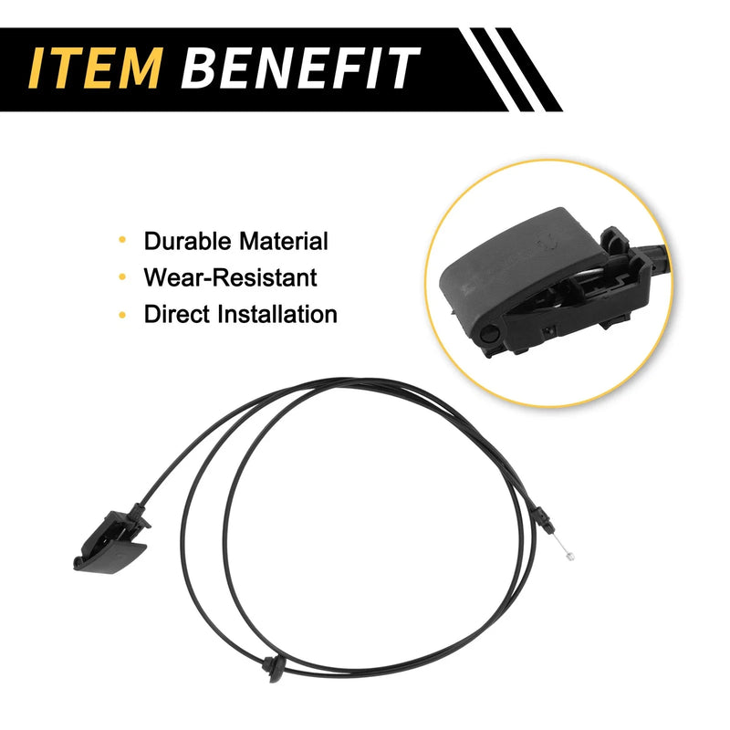 Dodge Ram 1500 2500 3500 Hood Latch Release Cable (2009-2018)