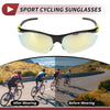 1 Pc Motorcycle Riding Goggles Gold Tone Lens Black Yellow Frame