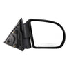 Black Textured Manual Side View Mirror Passenger Right RH