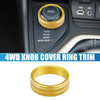 Jeep Cherokee, Compass (2014-2021, 2017-2021) Gold Tone 4WD Knob Cover Trim