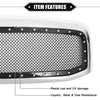 Dodge - Chrome Silver Tone Gloss Black Front Grille Assembly
