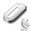 Jeep Grand Cherokee (2014-2021) Silver Tone TPU Key Fob Cover Case