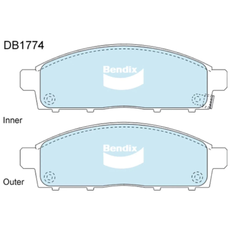 Mitsubishi Challenger 4X4 Front Disc Brake Pad Set (2009 - 2015)