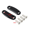 Kawasaki ZX-10R Red Rearview Mirror Block Off Base Plates Cover (2011-2015)