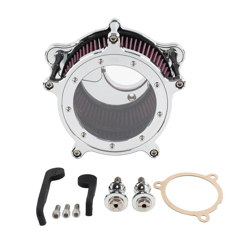 Harley Softail Touring Trike 2018-2023 Chrome Red Air Cleaner Intake Filter
