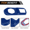 Jeep Wrangler JL JLU (2018-2024) Blue Rear Trunk Lock Panel Cover Trim