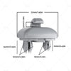 Audi A3 A4 Q3 Q5 TT Grey Sun Visor Clip Holder Hook Bracket