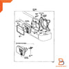 Toyota Hilux Ute Headlight Square Housing Lamp Bucket (1981-1983)