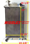 1937-1939 Ford Cars W / 302 5L SB V8 Aluminum Radiator (1937-1939)