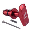 Ford Mustang GT V8 Red/Black Billet Oil Dipstick Handle (1999-2011)