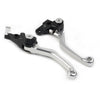 Honda XR250 XR400 Silver CNC Pivot Brake Clutch Levers (1995-2007)