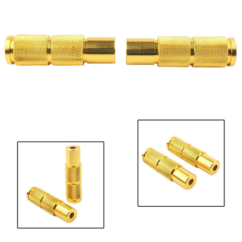 Universal Motorcycle Bike Racing Yellow Rear Set Footpegs