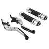 Yamaha MT-15, XSR155 Silver Brake Clutch Lever Handlebar Grip Set