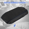 Honda Civic (2006-2011) Black / Blue Microfiber Leather Armrest Cover Pad