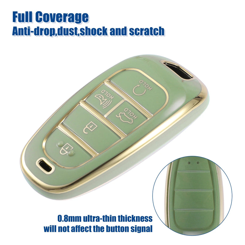 Hyundai Tucson TPU 5 Button Keyless Entry Remote Key Fob Cover (2016-2023)