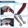 Suzuki GSXR150 (2017-2020) - Titanium Red Adjustable Brake Clutch Levers