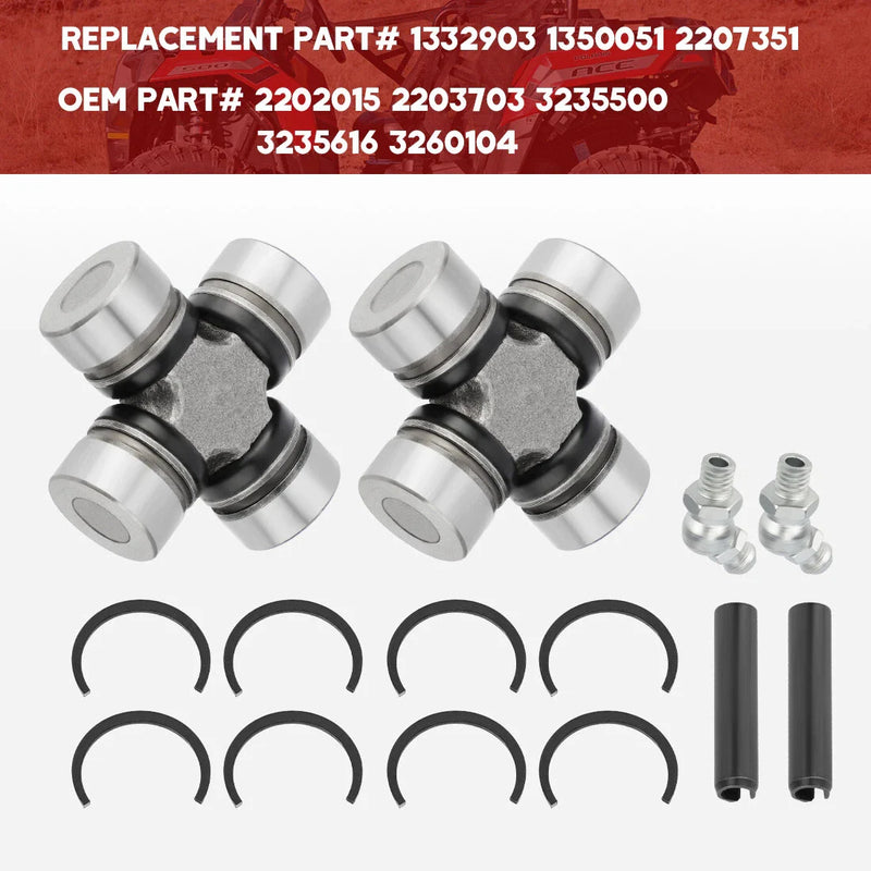 Polaris Ranger Sportsman General RZR Front Prop Shaft U-Joint / 2 x