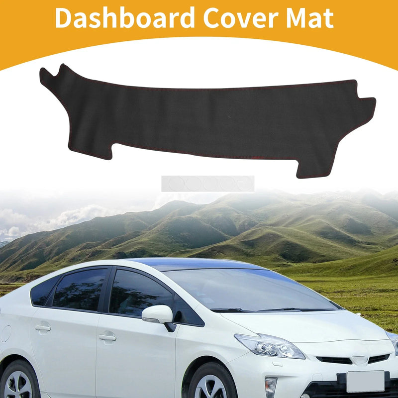 Toyota Prius (2023-2024) Black Red Dashboard Cover Mat