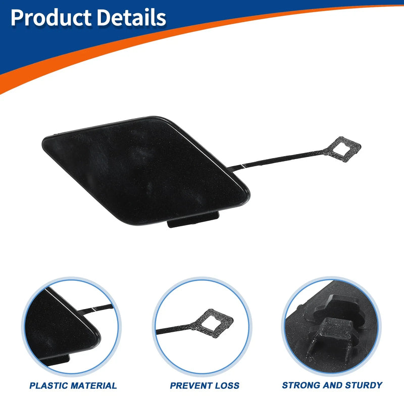 BMW 535i 550i GT Black Tow Hook Cover Front Right