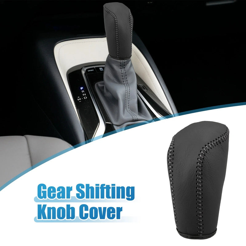 Hyundai Verna (2010-2014) - Faux Leather Black Gear Shifting Knob Cover