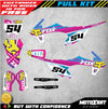 KTM 50 Custom Graphics Full Kit PEAK STYLE Stickers Decals (2016-2021)