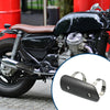 Motorcycle Muffler Heat Guard / 145x62mm / with Clamp Black