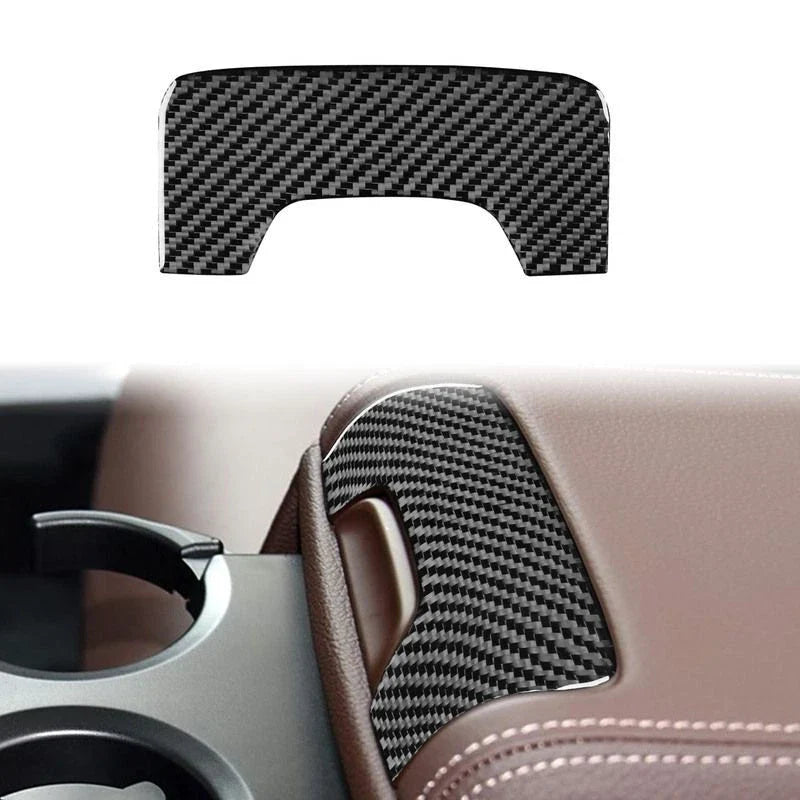 BMW 7Series G11 16-22 Soft Carbon Fiber Rear Water Cup Holder Panel Trim Kit
