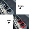 Kia Stinger (2018-2023) Red Window Lift Switch Cover Trim