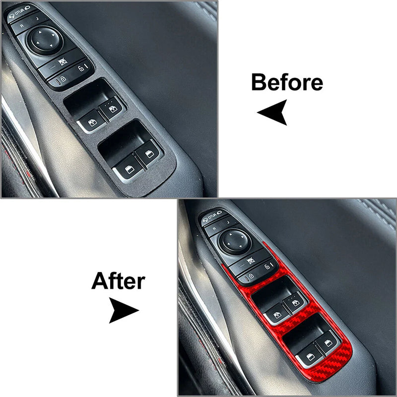 Kia Stinger (2018-2023) Red Window Lift Switch Cover Trim