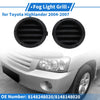 Toyota Highlander Front Bumper Fog Light Cover / 1 Pair /
