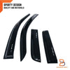 Ford Ranger Black Weather Shield Visor Sun Rain Guard (2022-2024)
