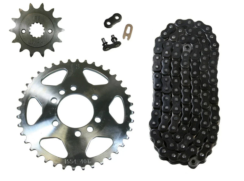 2 x O-Ring Chain & 14/41 Sprockets / 520x98 / Suzuki QuadSport Z400 (2003–2008)