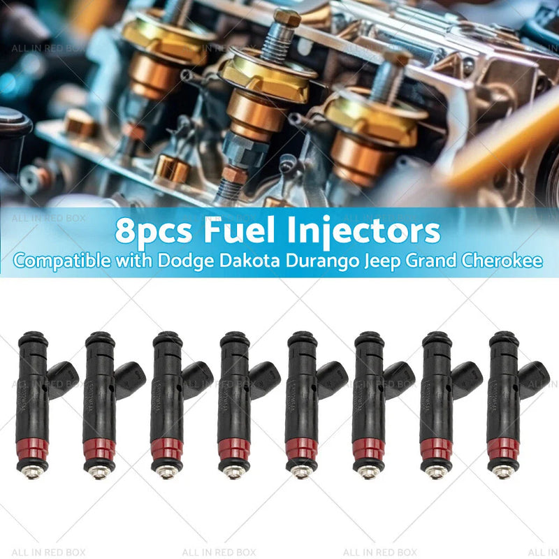 Dodge Ram, Jeep Grand Cherokee 8PCS Fuel Injectors (2001-2003)