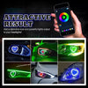 2 x Dynamic RGB Turning Signal Light Rings with High Brightness Design